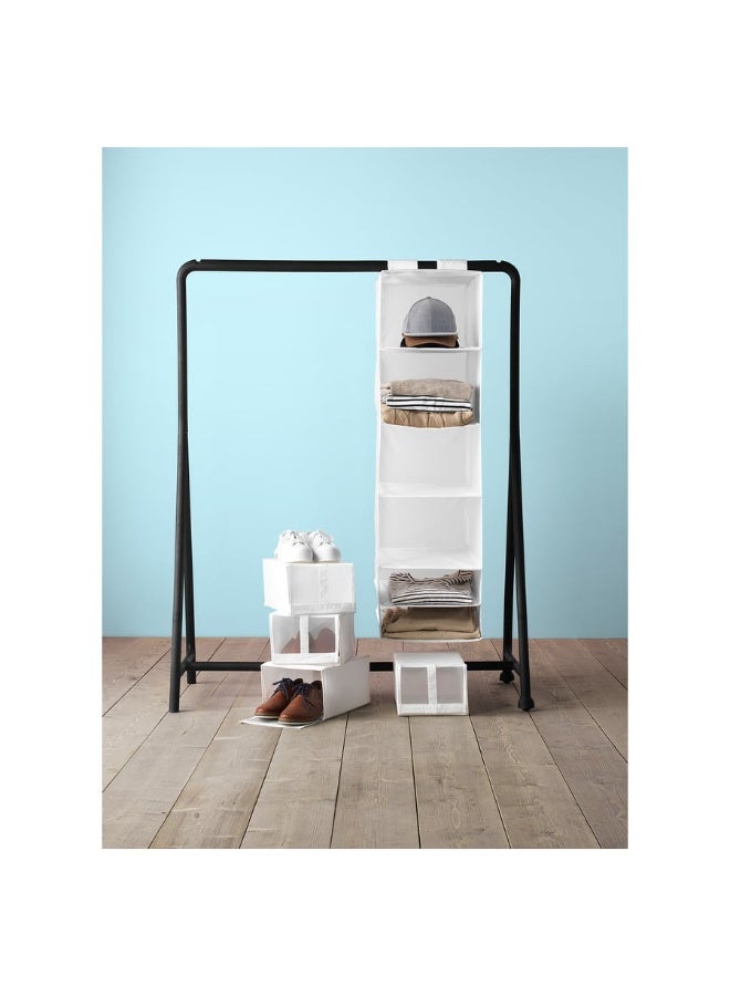 Storage with 6 compartments, white, 35x45x125 cm - Image 4